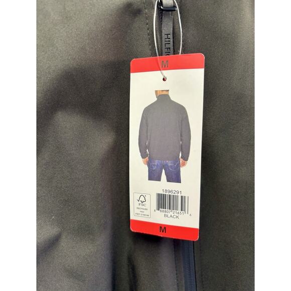 NWT Tommy Hilfiger Men's Lightwieght Jacket. Color Black Size Medium - Picture 11 of 11